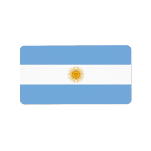 Argentinische Flagge Adressaufkleber