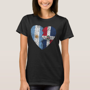 Argentinische Flagge Argentiniens Dominikaner R T-Shirt
