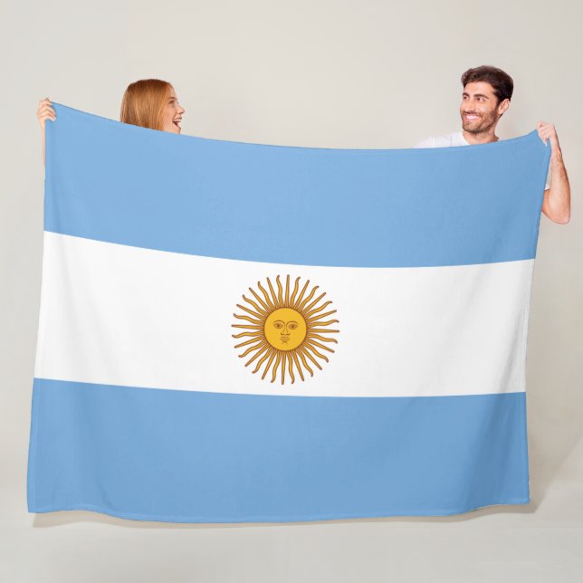 Argentinische Flagge Argentinische Fußball-Fleece Fleecedecke (Beispiel)