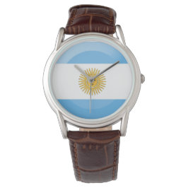 Argentinische Flagge Armbanduhr