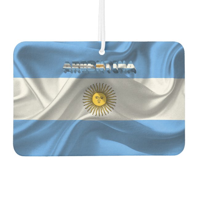 argentinische Flagge Autolufterfrischer (Vorderseite)