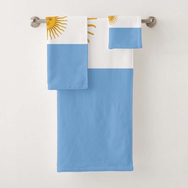 Argentinische Flagge Badhandtuch Set (Insitu)