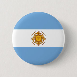 Argentinische Flagge Button