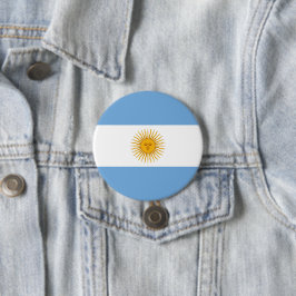 Argentinische Flagge Button