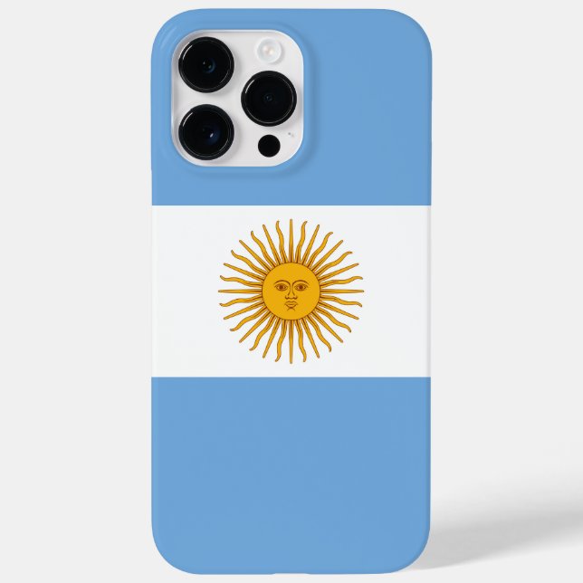 Argentinische Flagge Case-Mate iPhone 14 Pro Max Hülle (Rückseite)