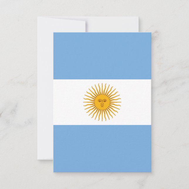 Argentinische Flagge Dankeskarte (Vorderseite)
