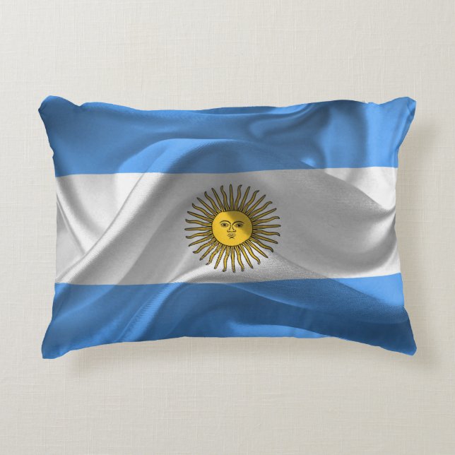 Argentinische Flagge Dekokissen (Vorderseite)