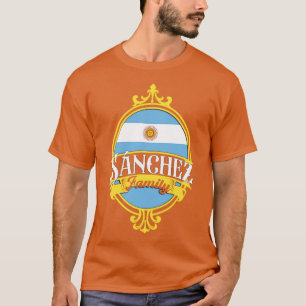 Argentinische Flagge der Familie Sanchez T-Shirt