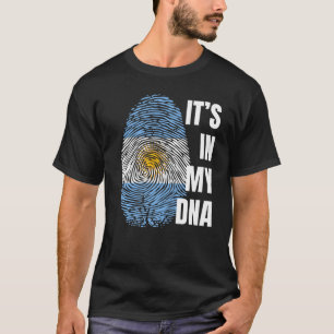 Argentinische Flagge DNA Fingerprint Argentinien T-Shirt