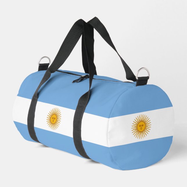 Argentinische Flagge Duffle Bag (Linke Seite)