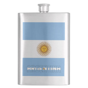 Argentinische Flagge Elegant Patriotic Flachmann