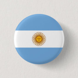 Argentinische Flagge, Flagge Argentiniens Button