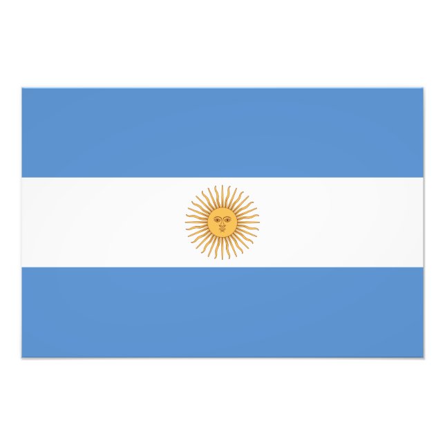 Argentinische Flagge Fotodruck (Vorne)