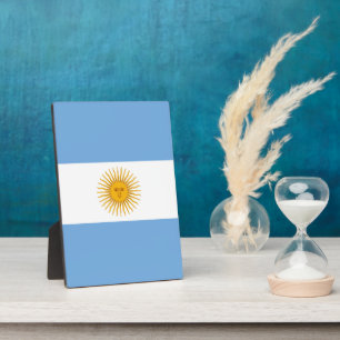 Argentinische Flagge Fotoplatte