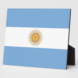 argentinische Flagge Fotoplatte