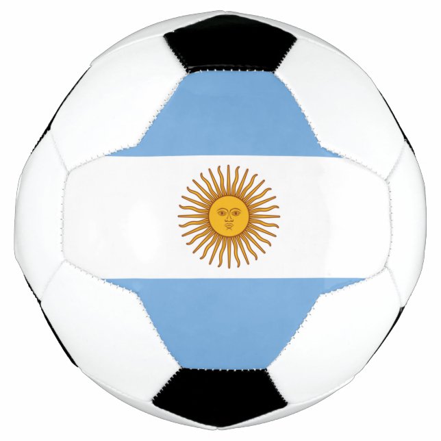 Argentinische Flagge Fußbälle Soccine Argentine Bl Fußball (Vorderseite)