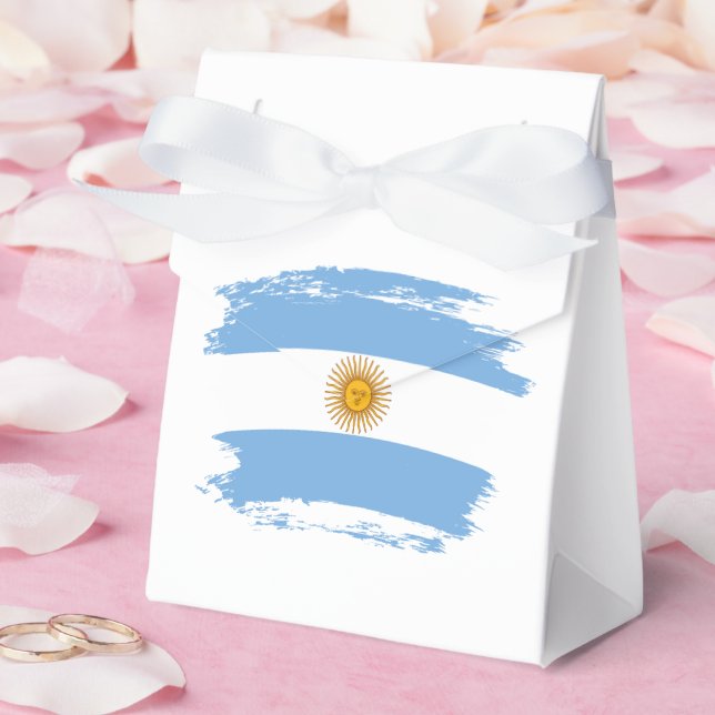 Argentinische Flagge Geschenkschachtel (Hochzeit)