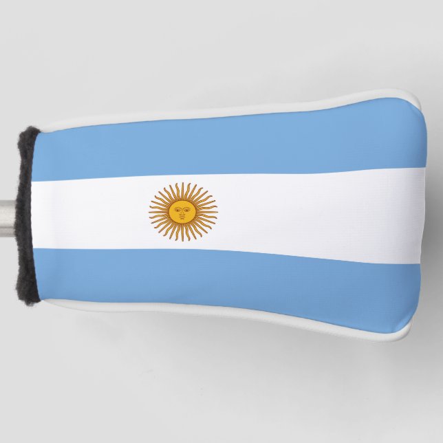 Argentinische Flagge Golf Head Cover Headcover (Vorderseite)