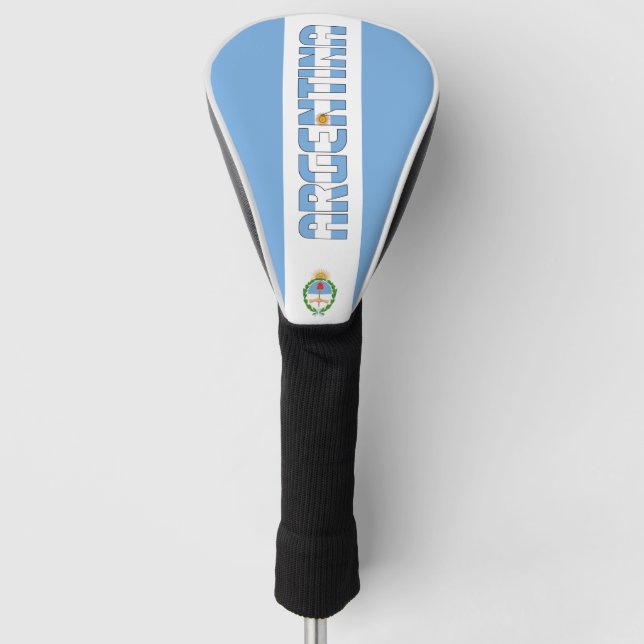 Argentinische Flagge Gorgetic Patriotic Golf Headcover (Vorderseite)