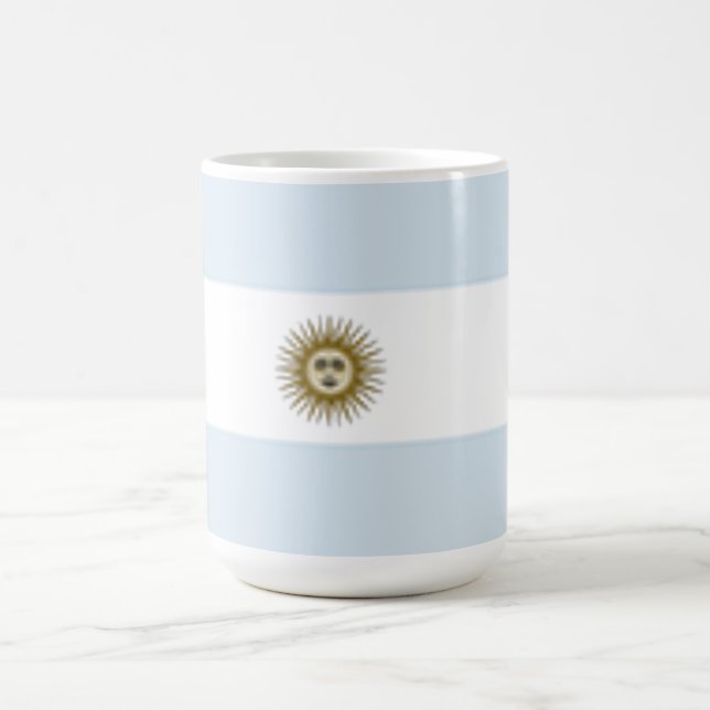 Argentinische Flagge Kaffeetasse (Mittel)