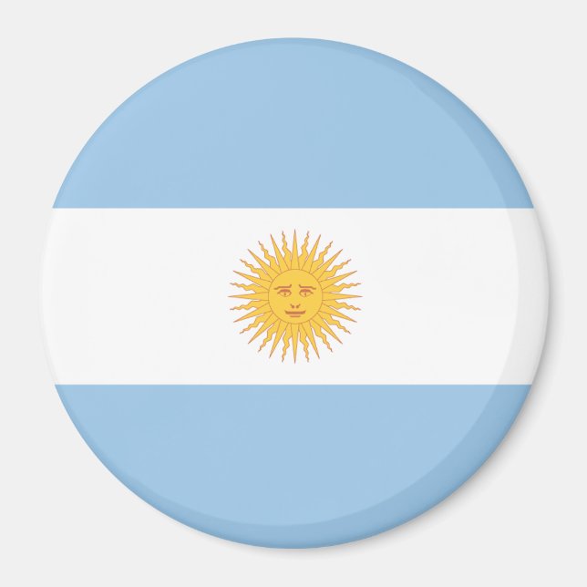 Argentinische Flagge Magnet (Vorne)