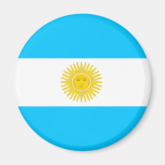 Argentinische Flagge Magnet (Vorne)