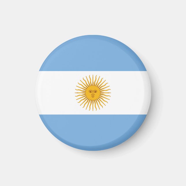 Argentinische Flagge Magnet (Vorne)