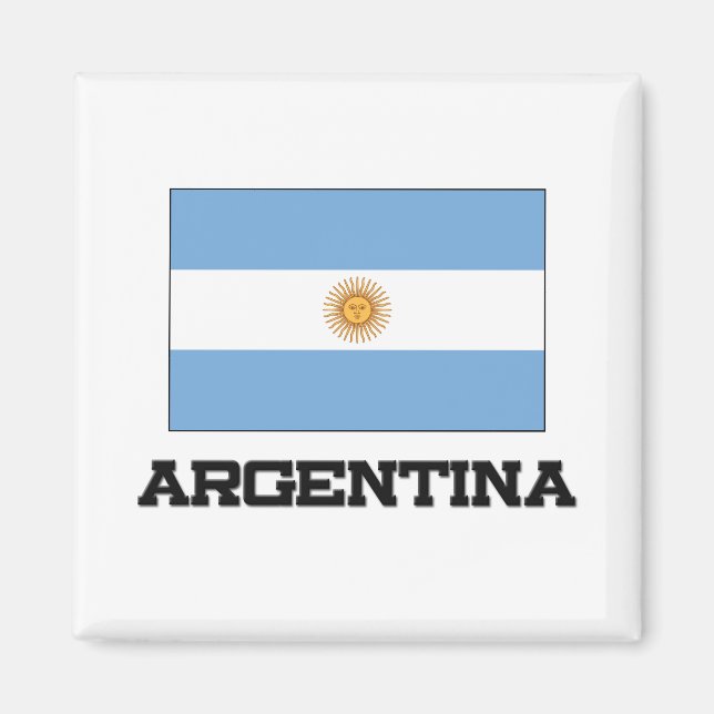 Argentinische Flagge Magnet (Vorne)