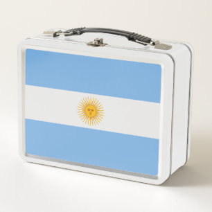 Argentinische Flagge Metall Brotdose