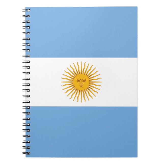 Argentinische Flagge Notizblock (Vorderseite)