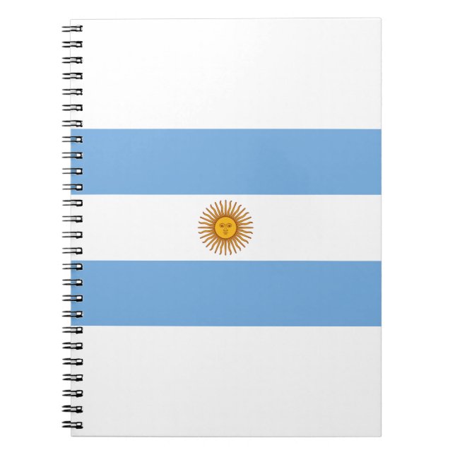 Argentinische Flagge Notizblock (Vorderseite)