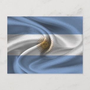 Argentinische Flagge Postkarte