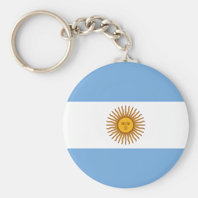 argentinische Flagge Schlüsselanhänger (Vorne)