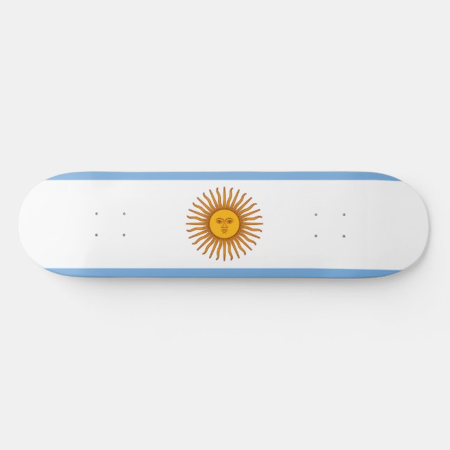 argentinische Flagge Skateboard (Horizontal)