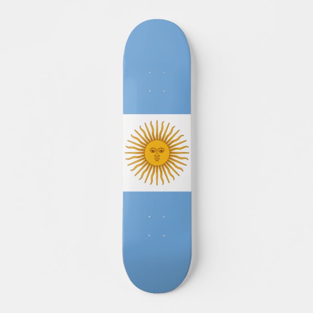 Argentinische Flagge Skateboard (Vorne)