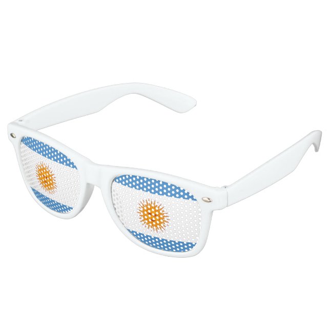 Argentinische Flagge Sonnenbrille (Schrägansicht)
