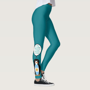 Argentinische Flagge Sprechende Ms Penguin Persona Leggings