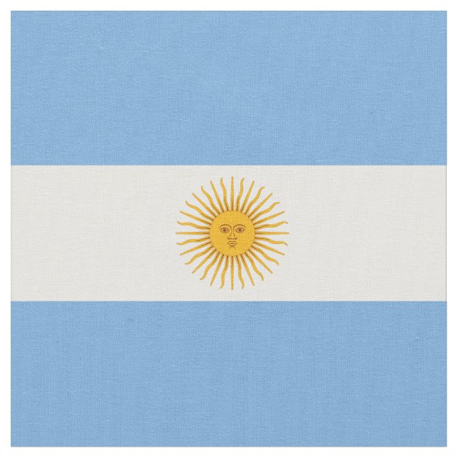 Argentinische Flagge Stoff (Nahaufnahme)