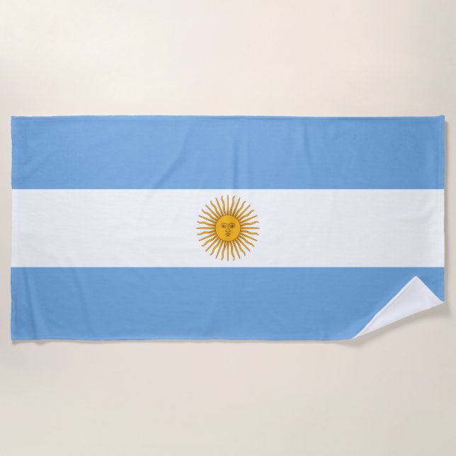 Argentinische Flagge Strandtuch (Vorderseite)