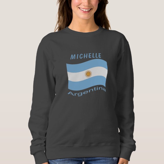 Argentinische Flagge Sweatshirt (Vorderseite)