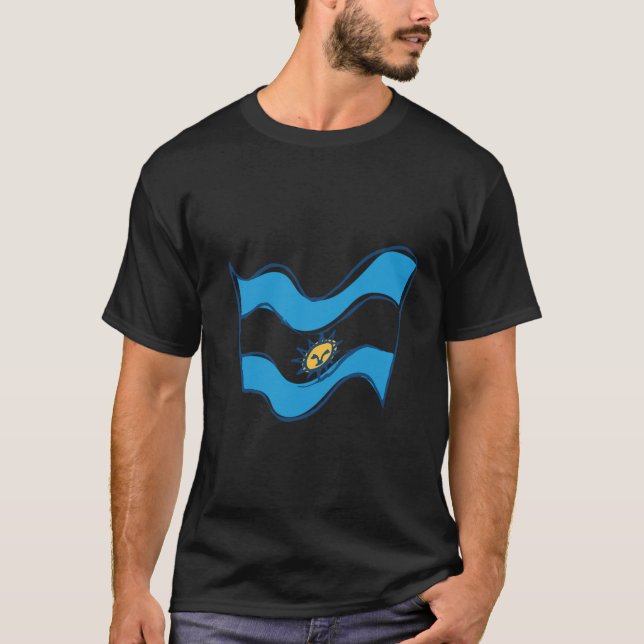 Argentinische Flagge T-Shirt (Vorderseite)