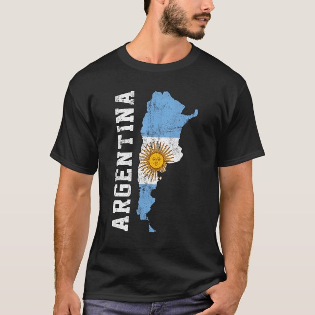 argentinische Flagge T-Shirt (Vorderseite)