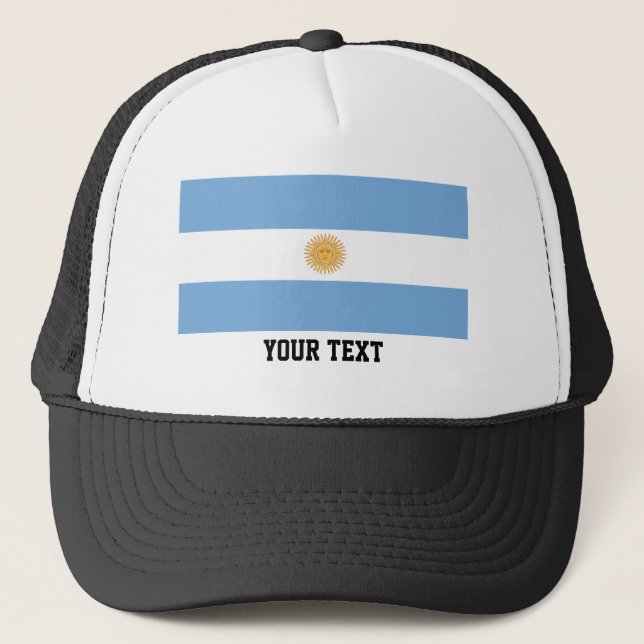 Argentinische Flagge Truckerkappe (Vorderseite)