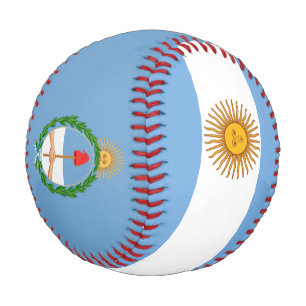 Argentinische Flagge und Wappen Patriotisch Baseball