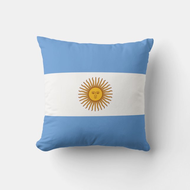 Argentinische Flagge x Flaggenkissen Kissen (Vorderseite)