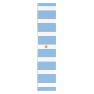 Argentinische Flaggenplatzierung Kurzer Tischläufer
