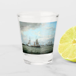 argentinische Flottenschiffe 1874 Schnapsglas