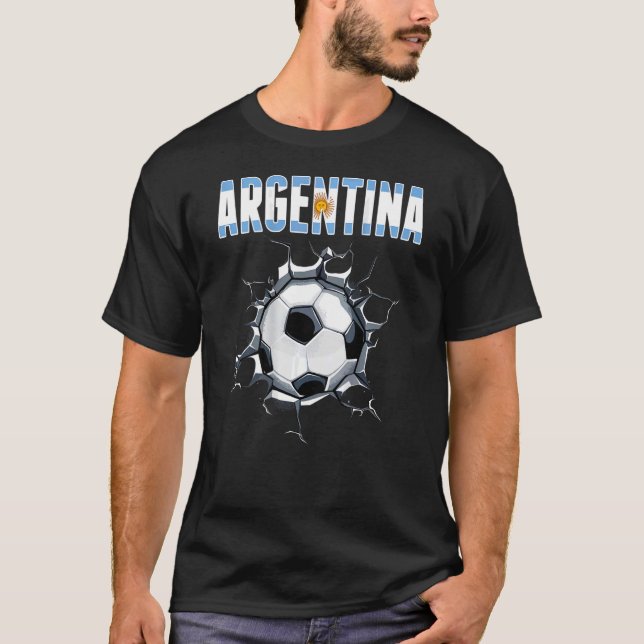 Argentinische Fußballfans - Argentinischer Fußball T-Shirt (Vorderseite)