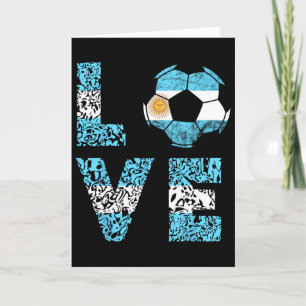 Argentinische Fußballmannschaft Argentinien Liebe  Karte