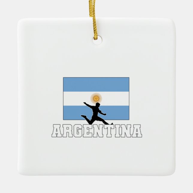 Argentinische Fußballnationalmannschaft Keramikornament (Vorderseite)